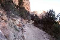 Upper trail, still in the limestone.