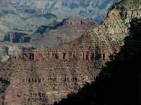 Closeup showing Cedar Ridge on the South Kaibab - Near the center of picture.