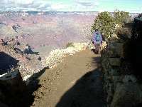 The top of the Bright Angel Trail.