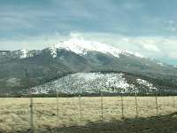 The San Francisco Peaks just north of Flagstaff.