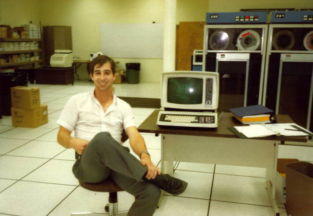 Gene in the Computer Graphics computer room.