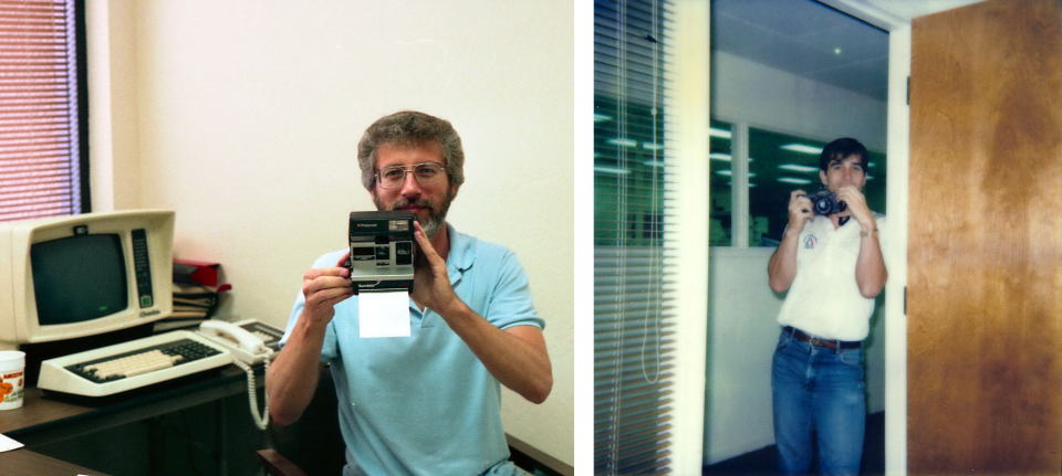 Picture I took of Ron and the picture he took of Gene.