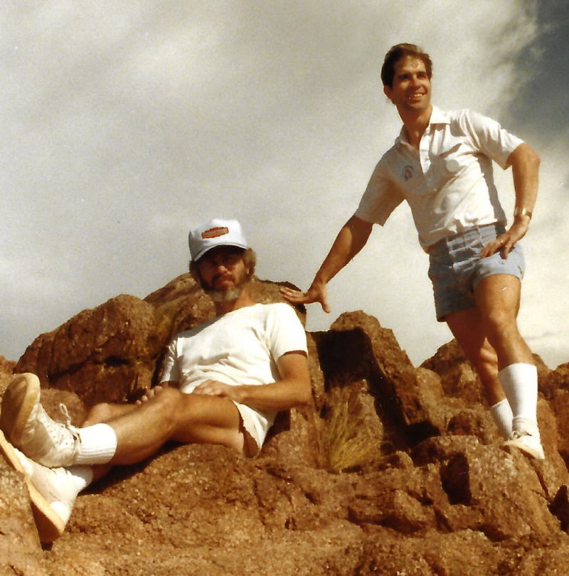 Ron Yevin and Gene Hanson at the top of Camelback Mountain