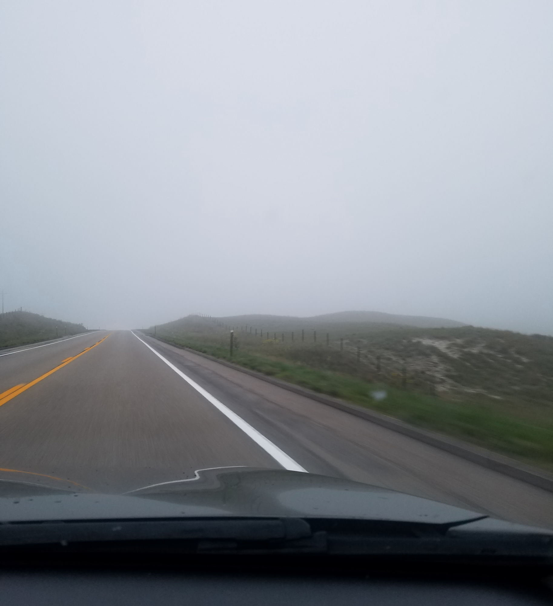 Driving thru the fog of Nebraska