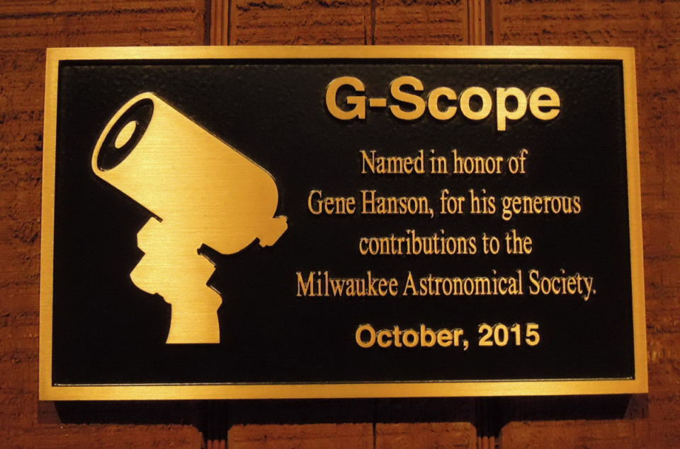 G-Scope at the Milwaukee Astronomical Society 