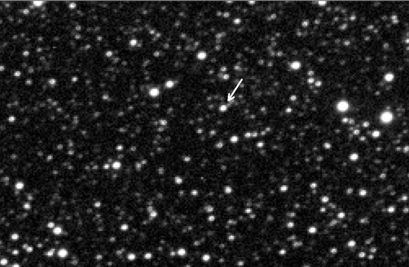 Pluto position April 24, 2015