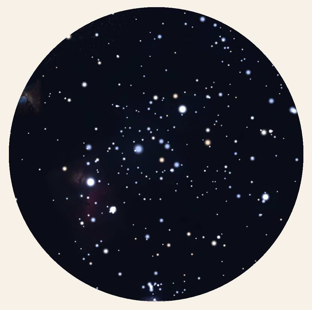 S in Orion - Stellarium