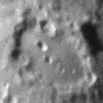 The Moon crater Clavius showing the effects of bad seeing.